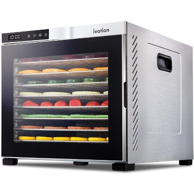 Nutrichef Premium Food Electric 350 Watts Multi Tier Kitchen Dehydrator  Machine With 4 Stainless Steel Trays, Digital Timer, And Temperature  Control : Target