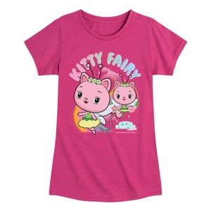 Girls' - Gabby's Dollhouse - Kitty Fairy Tee Fitted Short Sleeve Graphic T-Shirt - 1 of 4