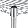 FONTOI Storage Racks, Shelving Unit with Adjustable Leveling Feet, 5-Tier Wire Storage Organizers with Wheels for Garage Kitchen, Sliver, 36"*60"*14" - 4 of 4