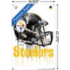 Trends International NFL Pittsburgh Steelers - Drip Helmet 20 Unframed Wall Poster Prints - 3 of 4