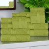 Cotton Plush Highly-Absorbent Heavyweight Luxury 12 Piece Assorted Towel Set by Blue Nile Mills - 2 of 4
