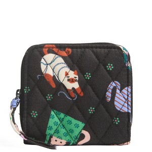 Vera Bradley Women's Outlet Cotton Essential Small Zip-Around Wallet - 1 of 2