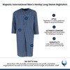Majestic International Men's Henley Long Sleeve Nightshirt - 3 of 4