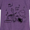 Girls' - Peanuts - Snoopy Dancing Fitted Short Sleeve Graphic T-Shirt - 2 of 4