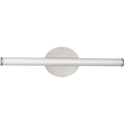 Progress Lighting Phase 3 LED Linear Vanity Light, 1-Light, Wall Mount, Brushed Nickel, Acrylic Shade
