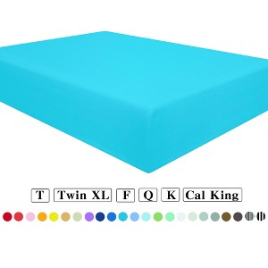 Brushed Microfiber Fitted Sheet Only, Super Soft Hotel Quality Fitted Sheet with Deep Pocket - NTBAY - 1 of 4