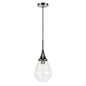 Hudson and Canal 7.63" Wide Pendant with Glass Shade - 1 of 4