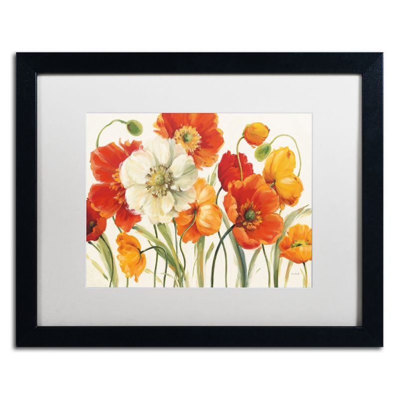 Trademark Fine Art -Lisa Audit 'Poppies Melody I' Matted Framed Art, 2 of 5