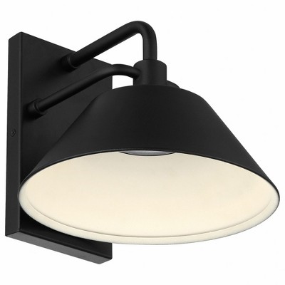 Avalon Black Steel Dimmable LED Outdoor Wall Sconce