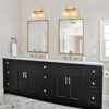LLHZSY Modern Wall Light Sconce Dimmable Rectangular Wall Light Bathroom Crystal Vanity Light - Gold/Black - 1/2/3/4/5 Light - 3 of 4