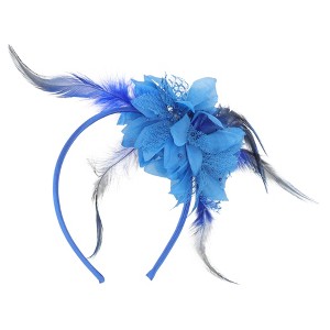 Unique Bargains Women's Flower Feathers Headband 1 Pc - 1 of 4
