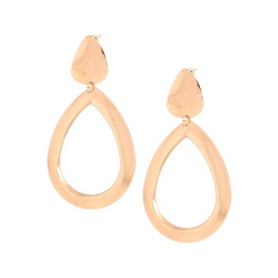 SOHI Women's Gold Teardrop Drop Earrings