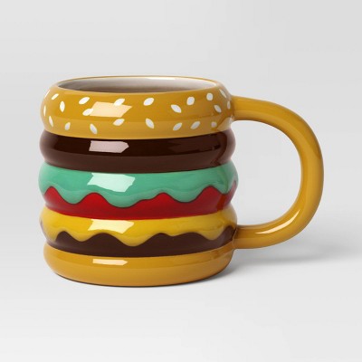 22oz Stoneware Figural Cheeseburger Mug - Room Essentials™