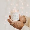 Sweet Water Decor Merry & Bright 9oz Clear Jar Soy Candle - 2 of 3