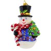 Huras Family 6.5 Inch Cheerful Snowman From Candy Cane Lane Hand-Painted Keepsake Tree Ornaments - 3 of 4