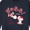 Men's - Peanuts - Charlie Brown and Lucy Football Aaugh Graphic Fleece Sweatshirt - 2 of 4