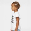 The Juniper Shop Checkered Groovy Bunny Toddler Flutter Sleeve Tee - 2 of 2