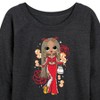 Women's - LOL Surprise! - Money & Swag Lightweight French Terry Wide Neck Long Sleeve Shirt - 2 of 4