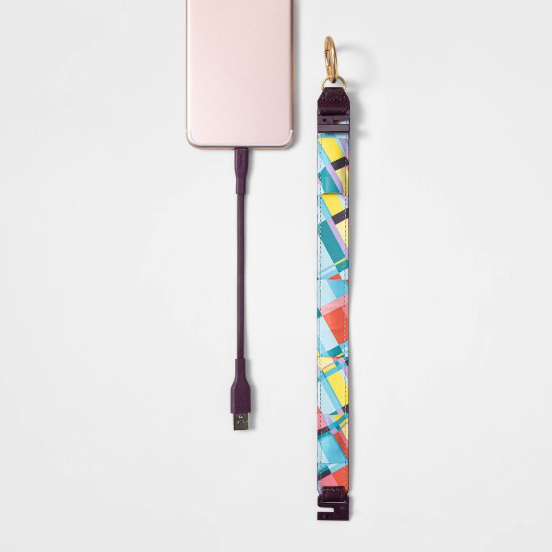 Wrist Strap with 8" Lightning to USB-A Charging Cable - heyday™, 4 of 5