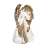 Transpac Resin 21 in. Multicolor Christmas Gilded Glam Angel in Furs - 2 of 4
