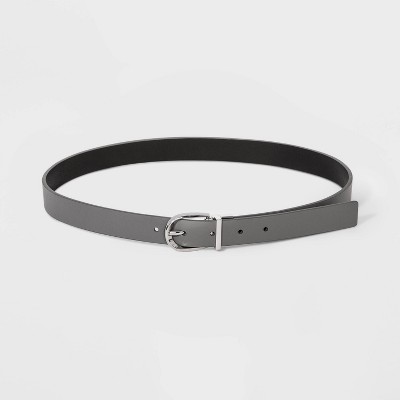 Women's Reversible Belt - A New Day™ Gray/Black XXL