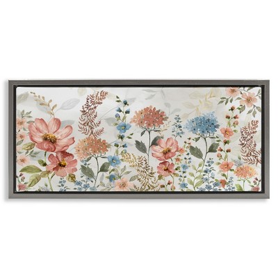 Stupell Industries Pastel Spring Florals, 31" x 14"