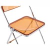 Transparent Folding Chair Chair Pc Plastic Living Room Seat - 2 of 4