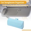 Unique Bargains Universal Car Sunglasses Case Magnetic Storage Box PU 6.69"x1.96" 1 Pcs - 3 of 4