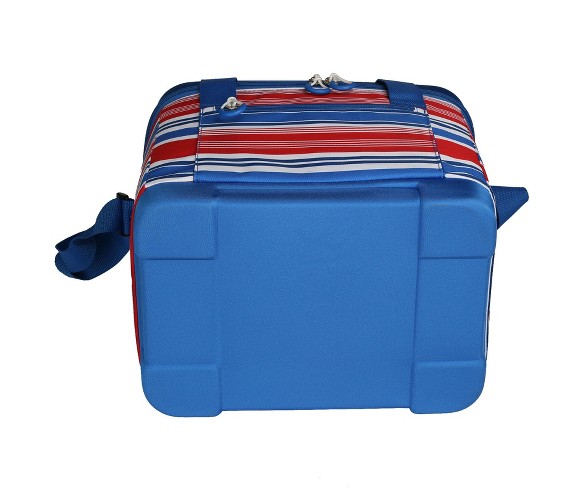 Evergreen 24 Can Cooler - Red & Blue Multi Stripe