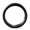 Pompeii3 Men's Black & Blue Two Line Tungsten Ring Brushed Ring 8mm Wedding Band - 3 of 4