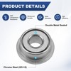 Unique Bargains Chrome Steel Durable Multipurpose Use Flanged Ball Bearing - 2 of 4