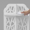 FONTOI 3-Tier Corner Shower Shelf with X-Frame Modern Design, Waterproof Bathroom Storage Shelves, Open Shelves for Bathroom, White, 9.5"*33.5"*9.5" - 4 of 4