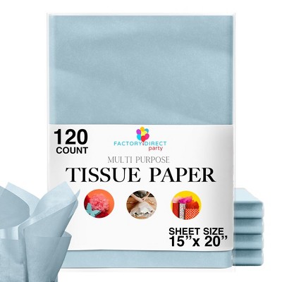 Crown Display Bulk Tissue Paper 20 inch. x 30 inch. 480 Count-light Blue