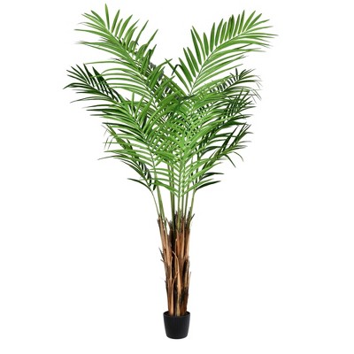 Vickerman Artificial Potted Giant Areca Palm Tree
