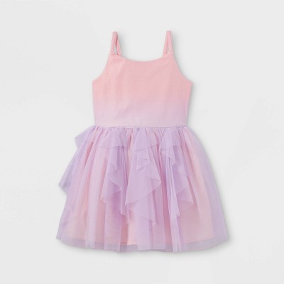 Girls' Ombre Shimmer Bodice Sleeveless Dress - Cat & Jack™ Pink