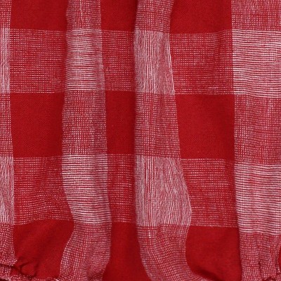 red pencil check linen