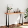 vidaXL Table Top Light Brown 47.2"x19.7"x(0.8"-2.4") Treated Solid Wood Live Edge - 3 of 4