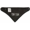 Pavilion Gift Company - Black Yum Yum - Reversible Handkerchief bib - Bibs - 3 of 4