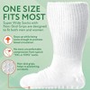 Impresa 2 Pairs White Super Wide Socks With Non-Skid Grips - for Lymphedema -Bariatric Sock Oversized Stretches up to 30'' - 3 of 4