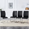 NicBex PU Dining Chairs,Simple Armless Chairs with Metal Legs for Home,Kitchen,Living Room,Restaurant - 2 of 4