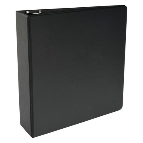 School Smart D Ring Binder, Polypropylene, 3 Inches, Black : Target