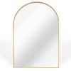 20x30 INCH Arch Bathroom Mirror, Wall Mounted Vanity Metal Frame Mirror for Bedroom, Entryway, Living Room - 4 of 4