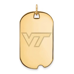 Black Bow Jewelry 14k Yellow Gold Virginia Tech Hokies NCAA Large Pendant - 1 of 3