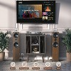 Aheaplus Record Player Stand with Power Outlet, Vinyl Stand with 4 Storage Compartments - 4 of 4