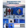 Instant Pop-Up Ice Fishing Shelter - 60-Second Setup Insulated Hub Tent for 6-8 People, Windproof Oxford Fabric with Anchors, Ropes & Carry Bag - 2 of 4