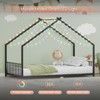 NicBex Twin/Full Size Bed Frame,Roof-shaped Iron Frame Bed with LED Light Strips,Platform Bed for Adults,Kids,Teens,No Box Spring Needed - 4 of 4