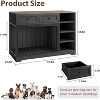 COZONY 47 Inch Dog Crate Furniture with 2 Drawers 4 Shelves Heavy Duty Wooden Kennel Storage Cabinet - 2 of 4