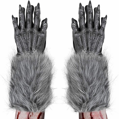 Skeleteen Fingerless Faux Leather Gloves