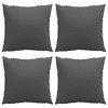 vidaXL Sofa Cushions 4 pcs Anthracite 19.7"x19.7" Fabric - 4 of 4