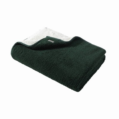 50"x60" Solid Bi Colored Throw Blanket Green - Eddie Bauer